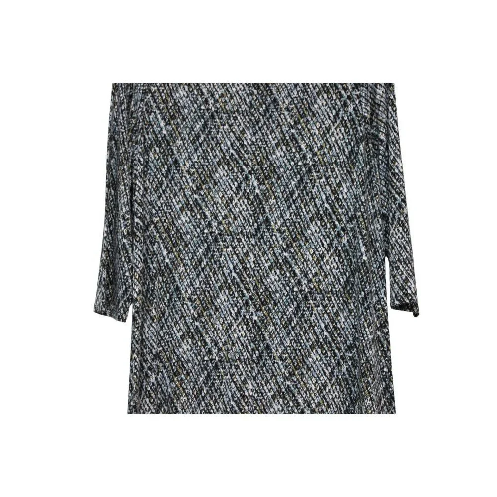 J Jill Wearever Collection Midi Dress Size Medium Stretch 3/4 Sleeve Casual - Picture 11 of 13